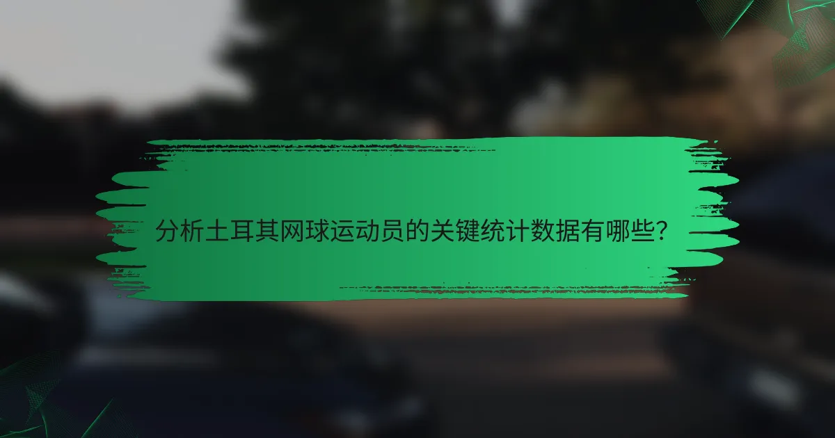 分析土耳其网球运动员的关键统计数据有哪些?