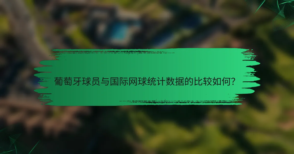 葡萄牙球员与国际网球统计数据的比较如何?